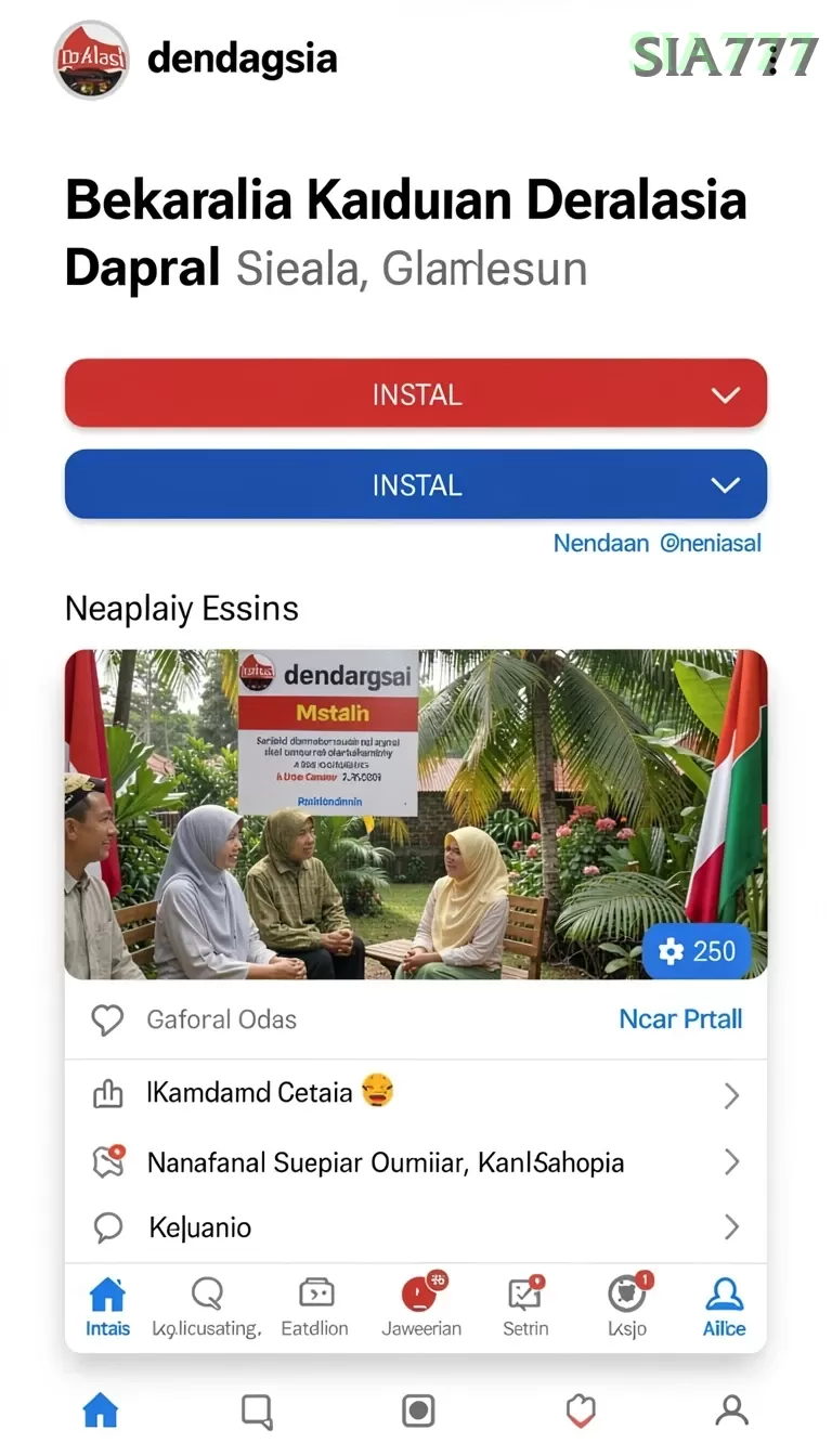 Cuplikan layar API303 — menu navigasi
