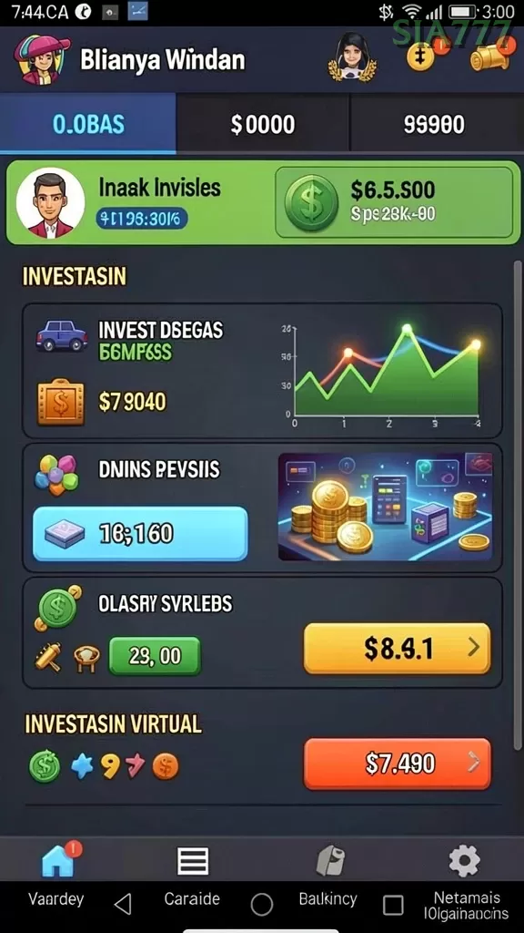 Cuplikan layar OVO88 — menu navigasi