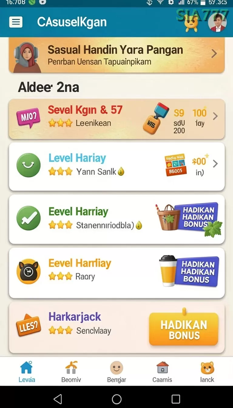 Cuplikan layar HAJITOTO — menu navigasi